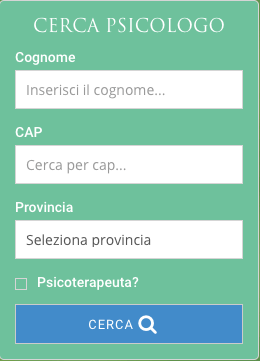 Modulo form "Cerca psicologo"