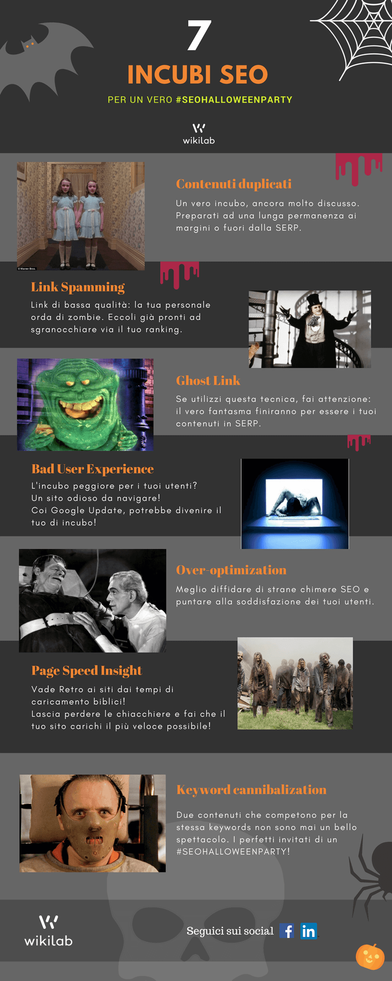 seo halloween infografica